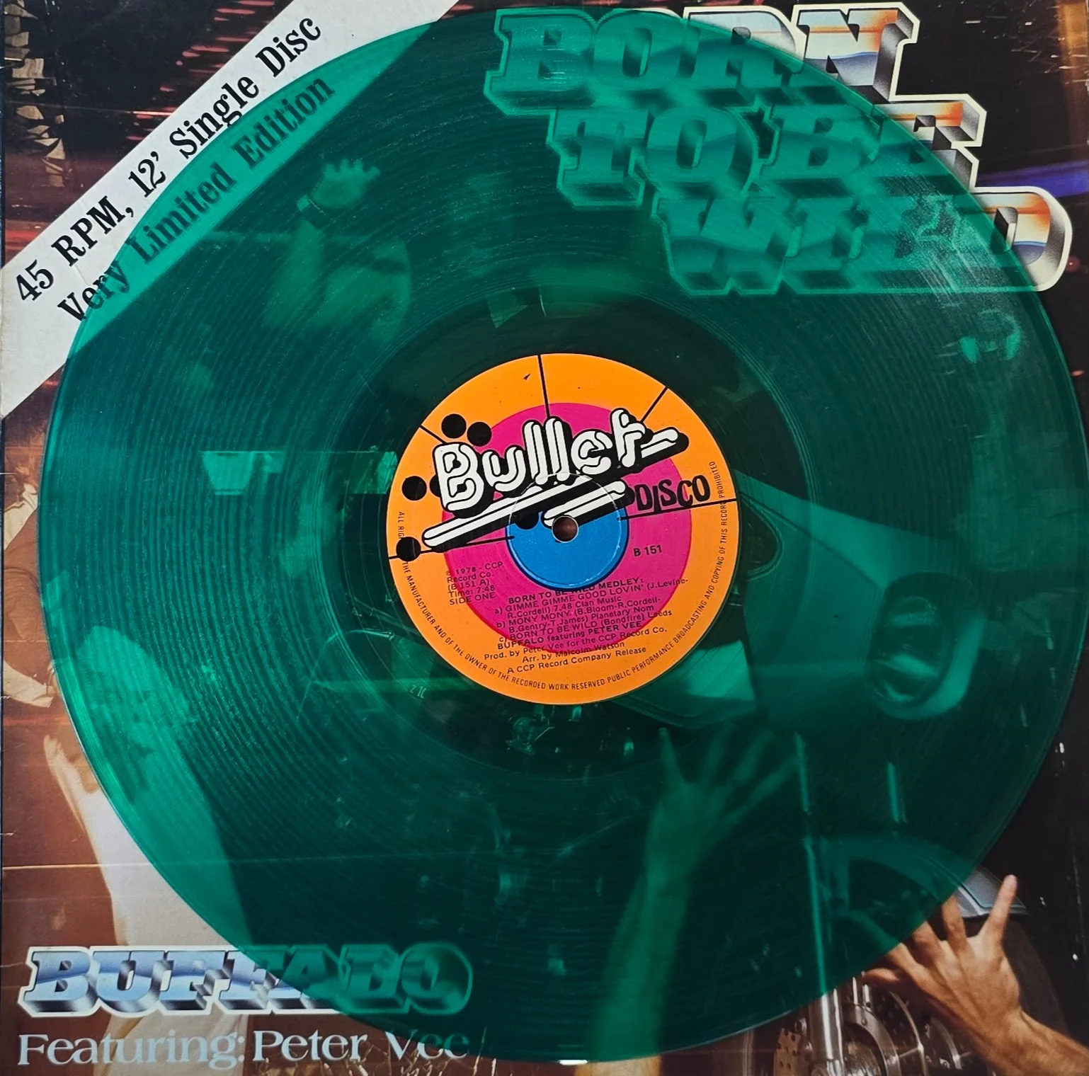 Buffalo – Born To Be Wild Medley (Green Vinyl Record) - Image 2