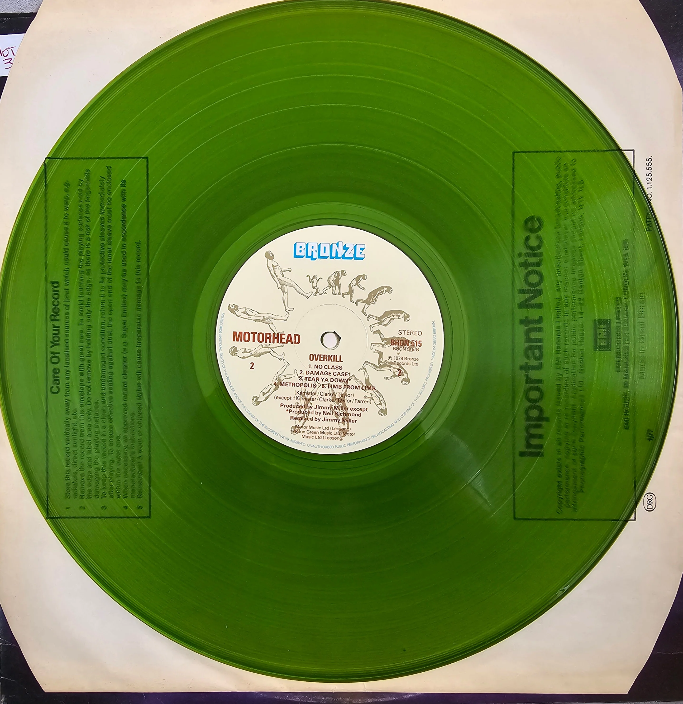 Motörhead – Overkill (Green Vinyl) - Image 2