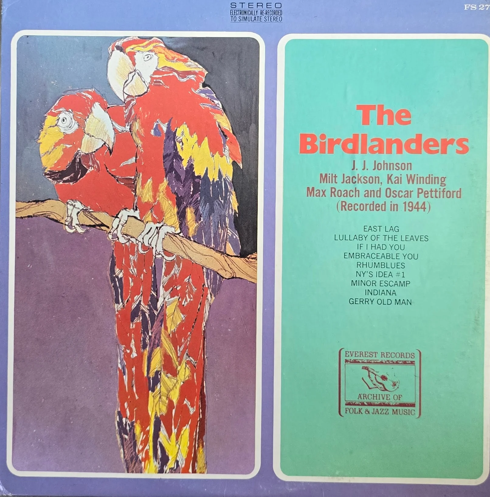 The Birdlanders / J.J. Johnson, Milt Jackson, Kai Winding, Max Roach And Oscar Pettiford – The Birdlanders